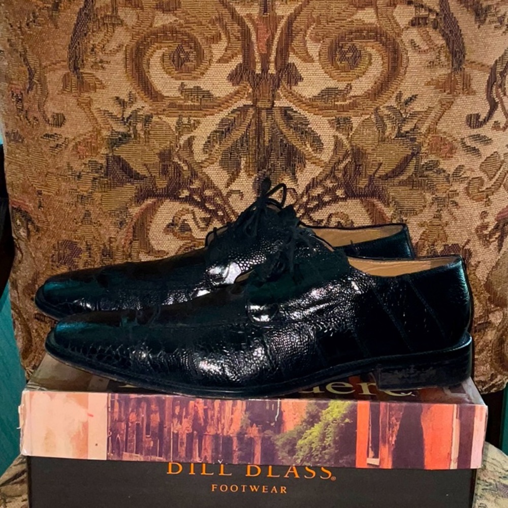 David Eden Genuine Crocodile,Ostrich, Lizard Mens Size 13